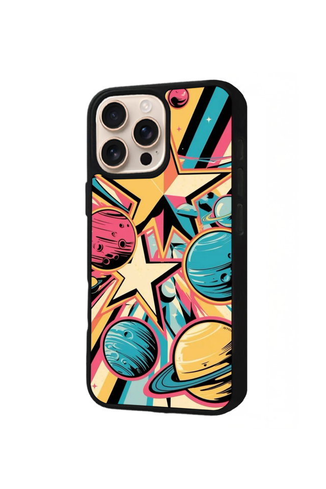 iPhone 14 Pro Max Uyumlu Uzay Tasarımlı Glossy Premium Kılıf