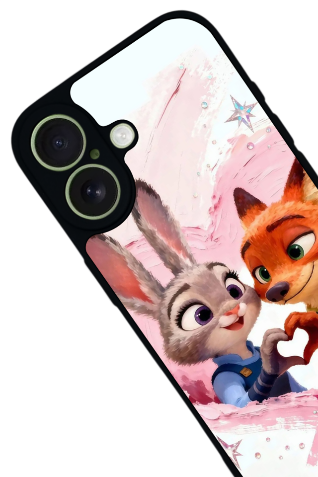 iPhone 17 Uyumlu Zootropolis Tasarımlı Glossy Premium Kılıf