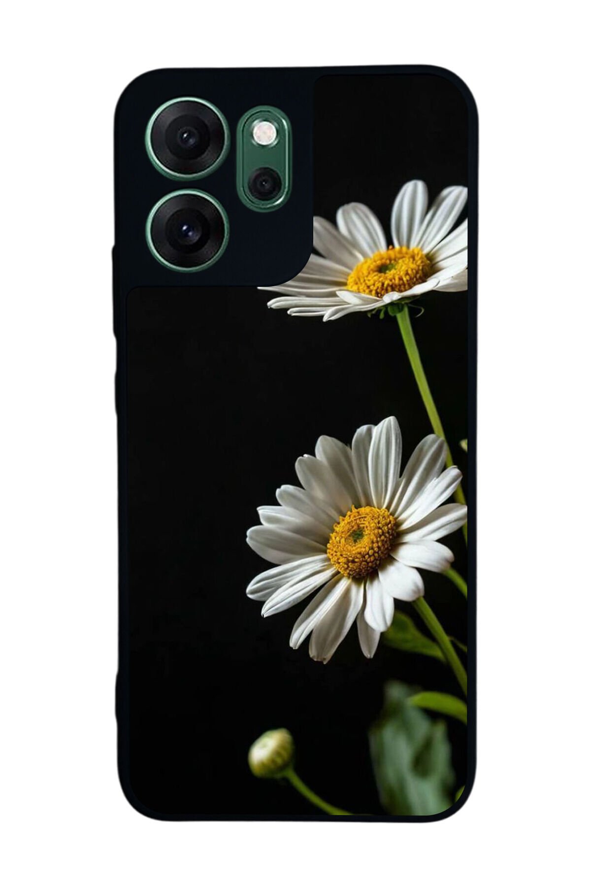 Oppo Reno 14F Uyumlu Cicek Tasarımlı Glossy Premium Kılıf