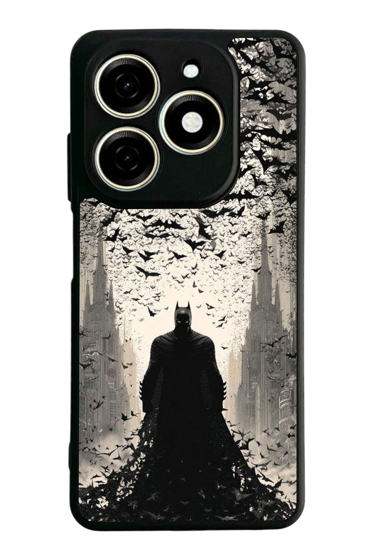 Tecno Spark 20/20C Uyumlu Batman Tasarımlı Glossy Premium Kılıf