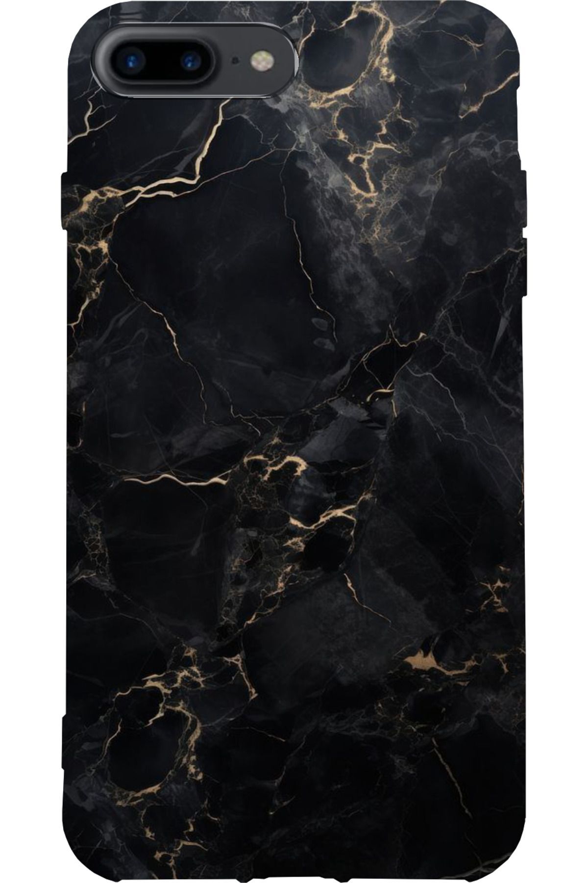 Apple iPhone 7 Plus Siyah Silikon Kılıf Çiziklere ve Darbelere Karşı Koruma