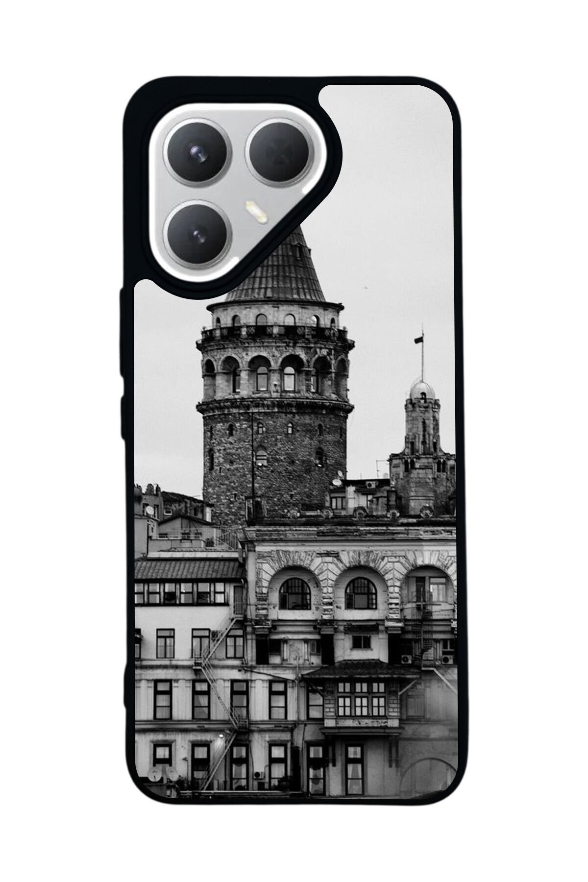 Tecno Pova 7 Pro Mat Uyumlu Siyah Kılıf – Yumuşak Silikon, Koruyucu, Şok Emici Kapak