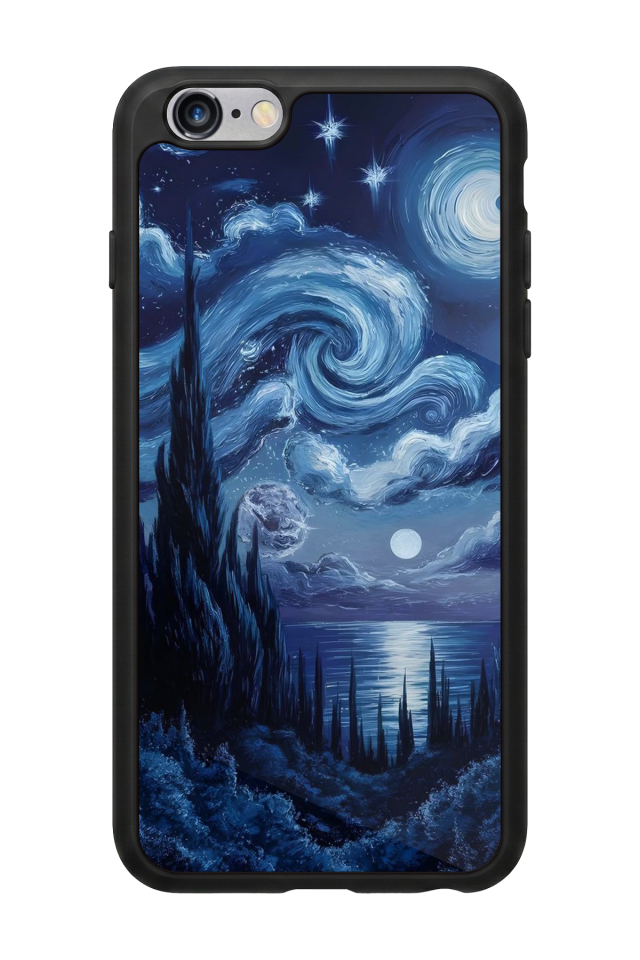 iPhone 6 Plus Uyumlu Ay Tasarımlı Glossy Premium Kılıf