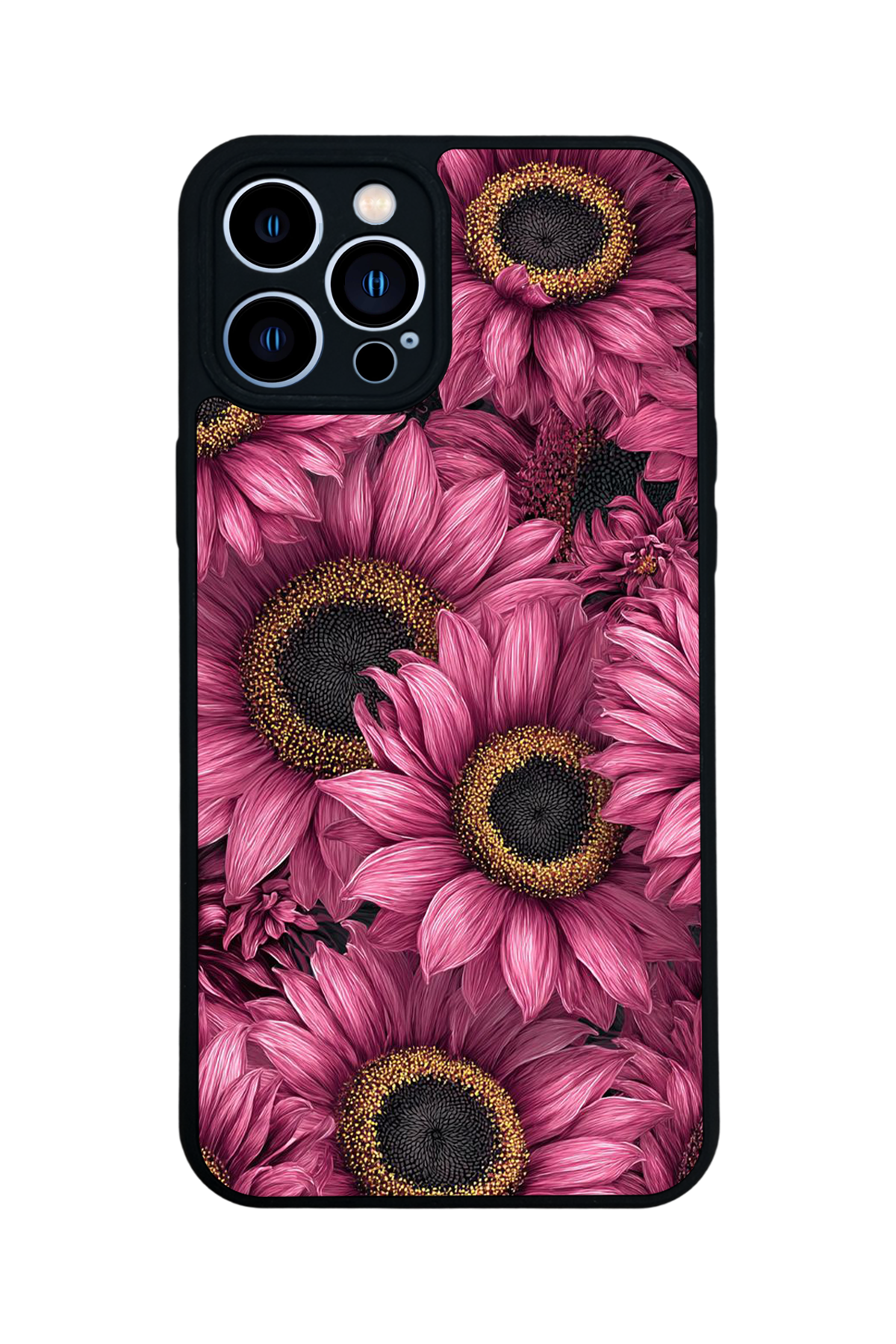 iPhone 13 Pro Max Uyumlu Cicek Tasarımlı Glossy Premium Kılıf