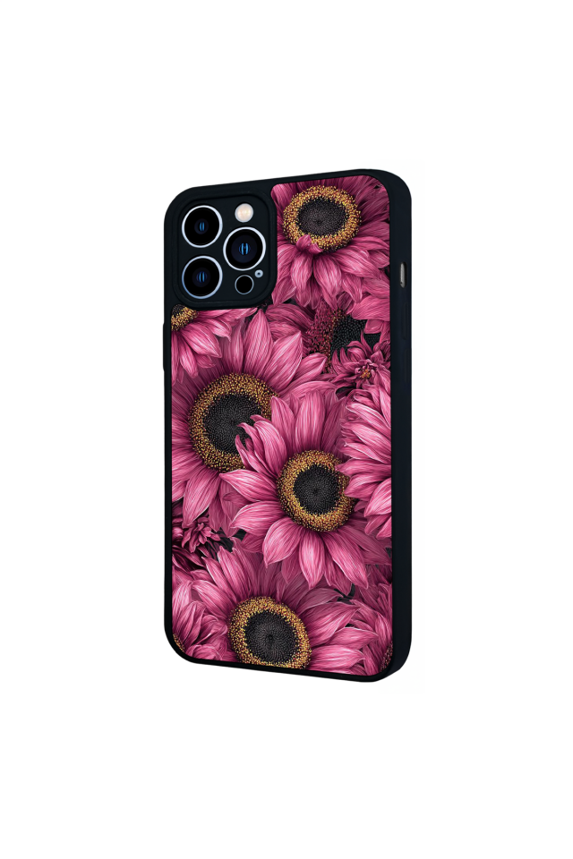 iPhone 13 Pro Max Uyumlu Cicek Tasarımlı Glossy Premium Kılıf