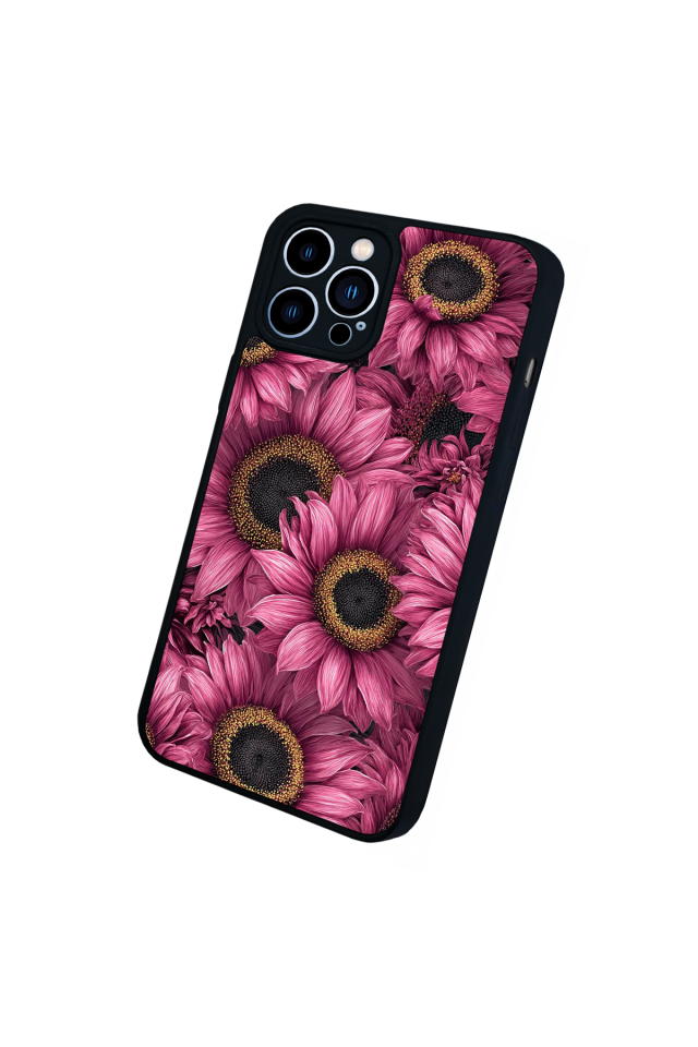 iPhone 13 Pro Max Uyumlu Cicek Tasarımlı Glossy Premium Kılıf