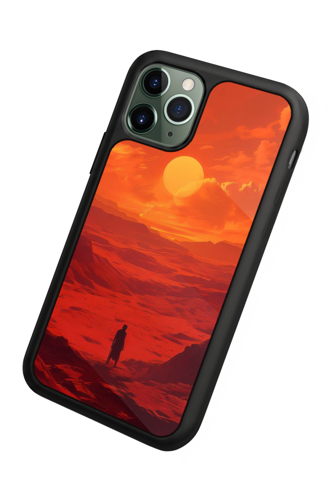 iPhone 11 Pro Uyumlu Güneş Tasarımlı Glossy Premium Kılıf