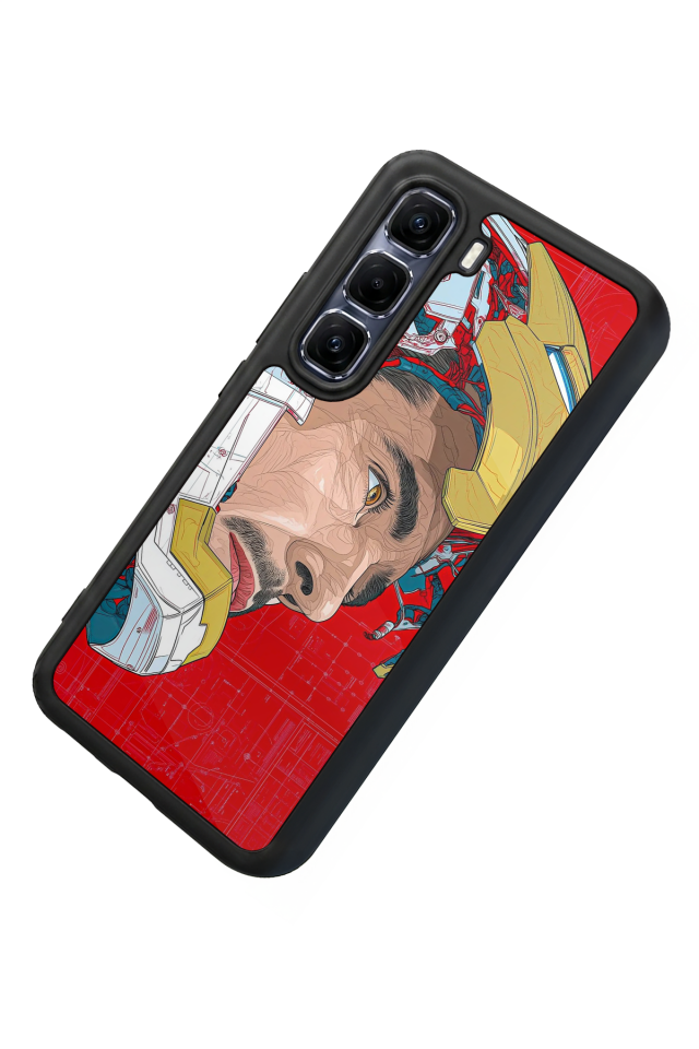 Infinix Hot 60 Pro Plus Uyumlu Iron Man ( Demir Adam ) Tasarımlı Glossy Premium Kılıf
