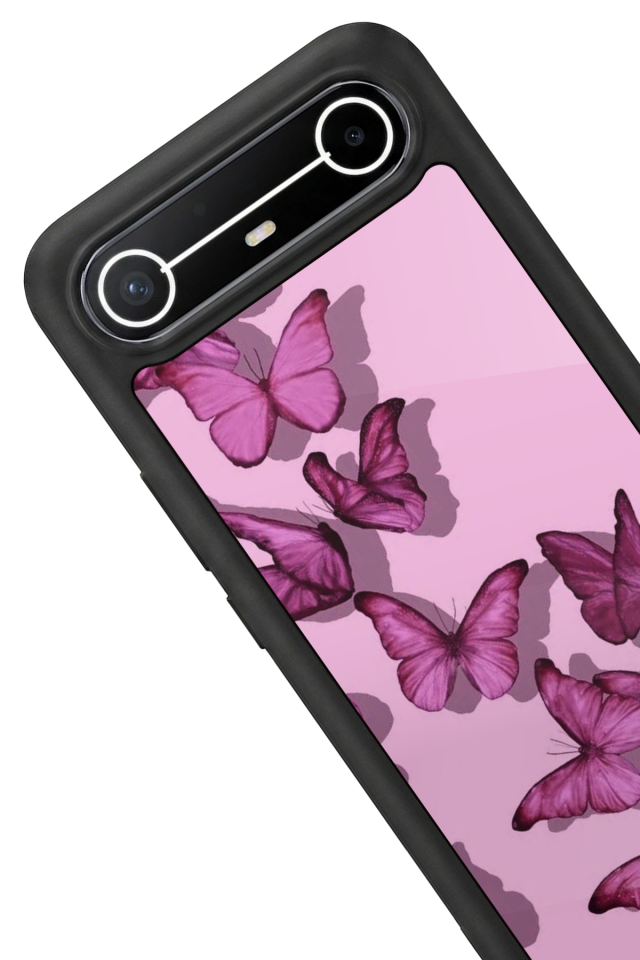 Tecno Spark Slim 5G Uyumlu Kelebek Tasarımlı Glossy Premium Kılıf