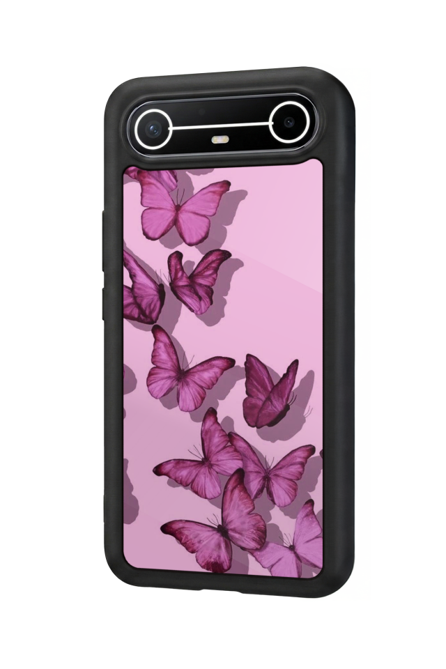 Tecno Spark Slim 5G Uyumlu Kelebek Tasarımlı Glossy Premium Kılıf