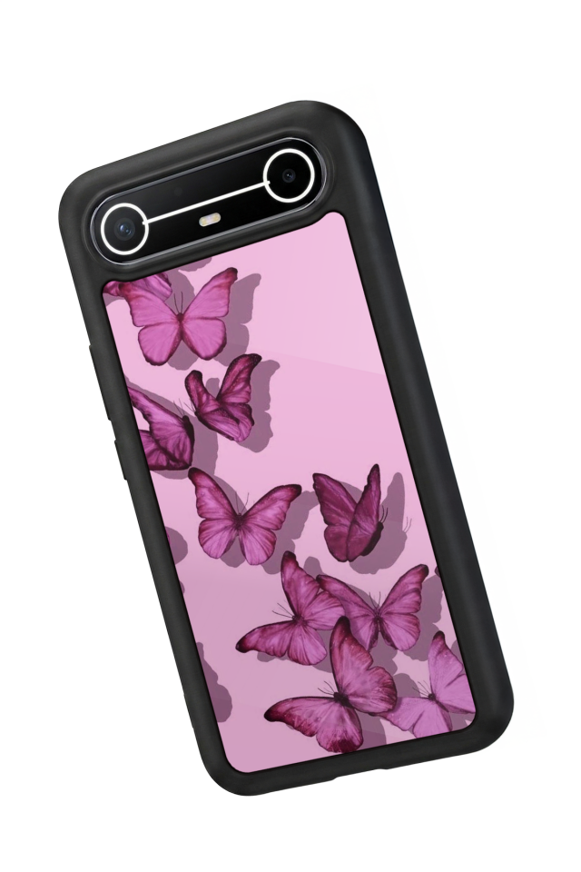 Tecno Spark Slim 5G Uyumlu Kelebek Tasarımlı Glossy Premium Kılıf