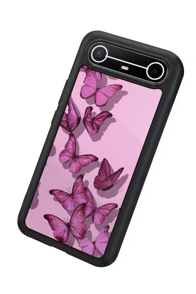 Tecno Spark Slim 5G Uyumlu Kelebek Tasarımlı Glossy Premium Kılıf
