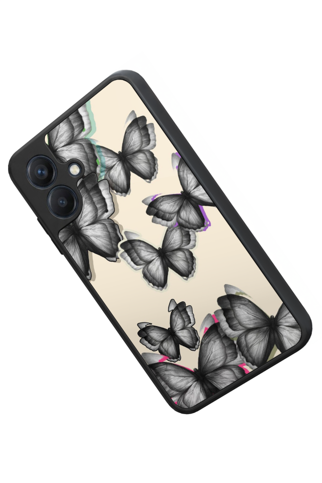 Samsung Galaxy A07 Uyumlu Kelebek Tasarımlı Glossy Premium Kılıf
