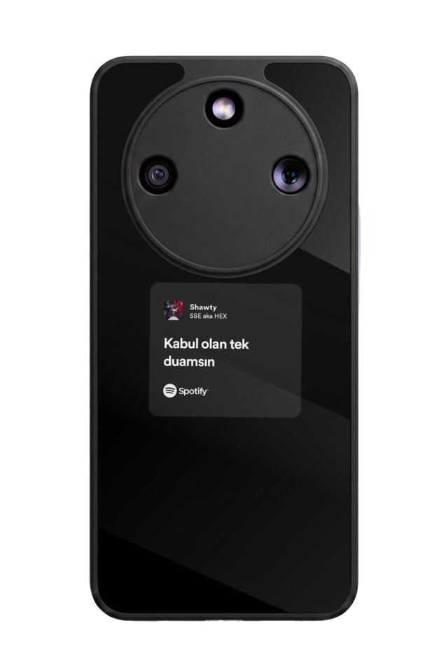 Honor Magic 8 Lite Uyumlu Sarki Sozleri Tasarımlı Glossy Premium Kılıf