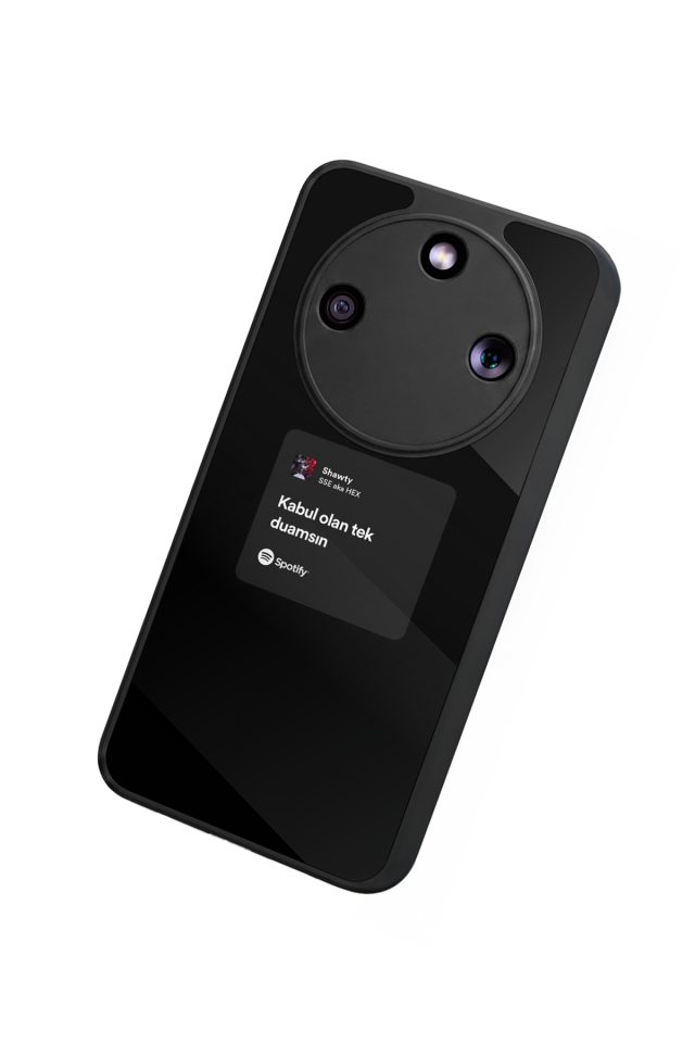 Honor Magic 8 Lite Uyumlu Sarki Sozleri Tasarımlı Glossy Premium Kılıf