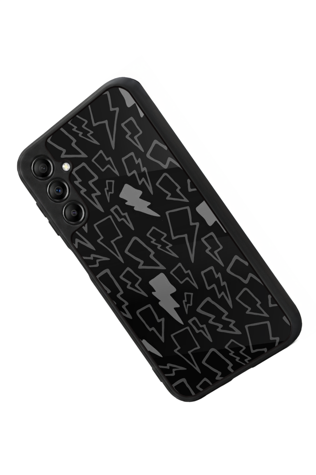 Samsung Galaxy A14 Uyumlu Simsek Tasarımlı Glossy Premium Kılıf