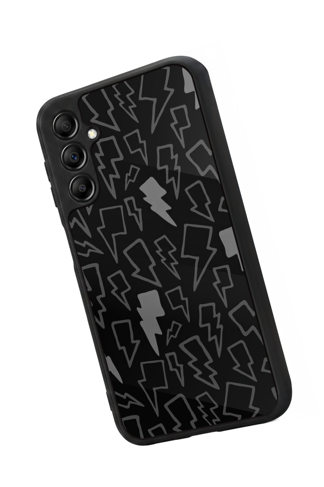 Samsung Galaxy A14 Uyumlu Simsek Tasarımlı Glossy Premium Kılıf