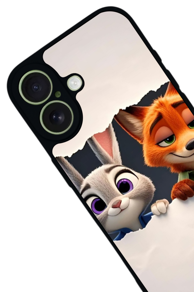 iPhone 17 Uyumlu Zootropolis Tasarımlı Glossy Premium Kılıf