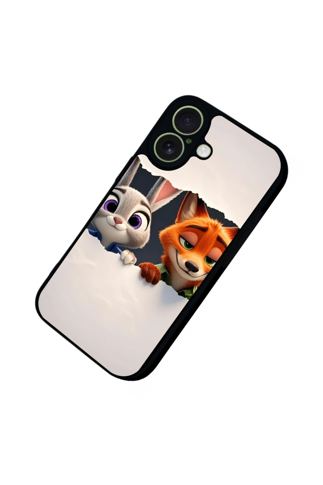 iPhone 17 Uyumlu Zootropolis Tasarımlı Glossy Premium Kılıf