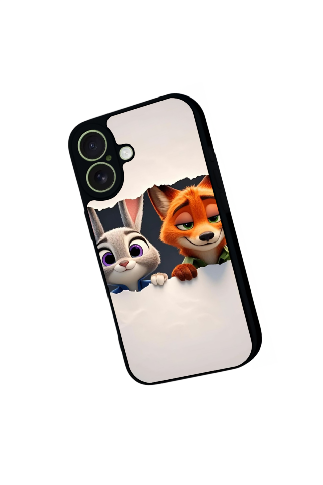 iPhone 17 Uyumlu Zootropolis Tasarımlı Glossy Premium Kılıf