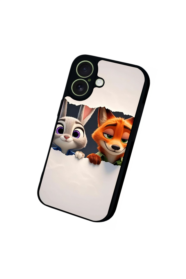 iPhone 17 Uyumlu Zootropolis Tasarımlı Glossy Premium Kılıf