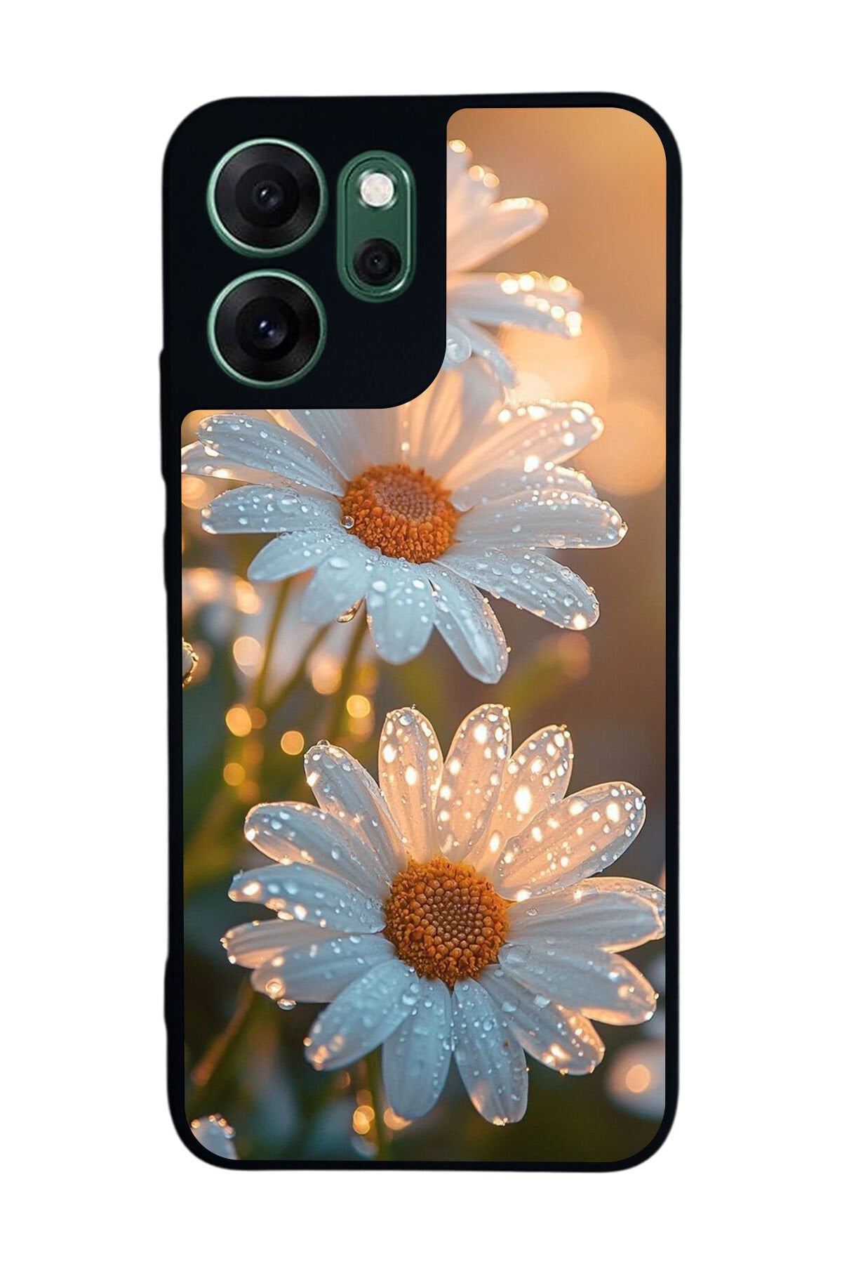 Oppo Reno 14F Uyumlu Cicek Tasarımlı Glossy Premium Kılıf