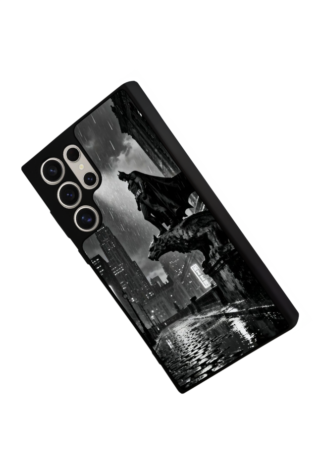 Samsung Galaxy S22 Ultra Uyumlu Batman Tasarımlı Glossy Premium Kılıf