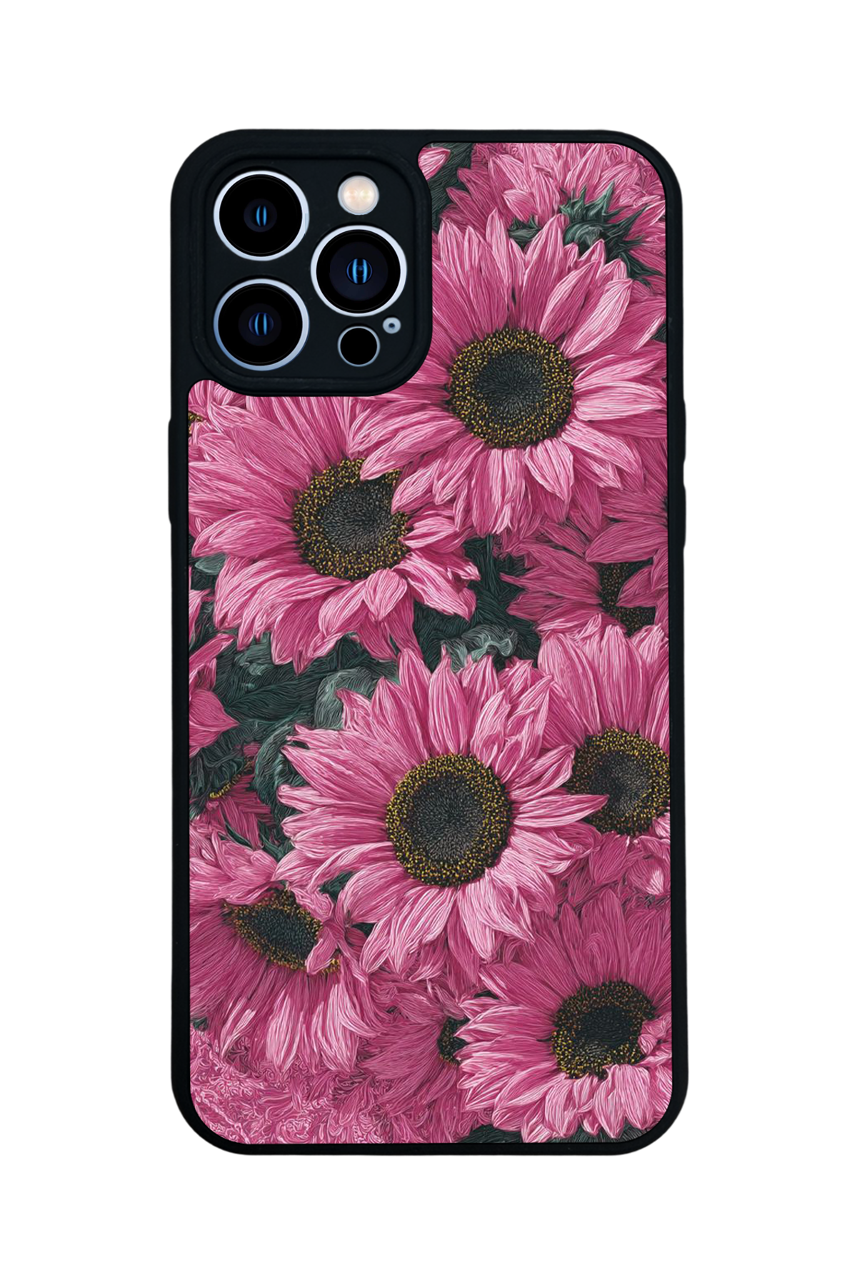 iPhone 13 Pro Max Uyumlu Cicek Tasarımlı Glossy Premium Kılıf