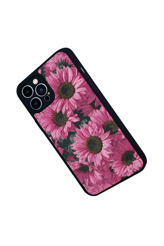 iPhone 13 Pro Max Uyumlu Cicek Tasarımlı Glossy Premium Kılıf