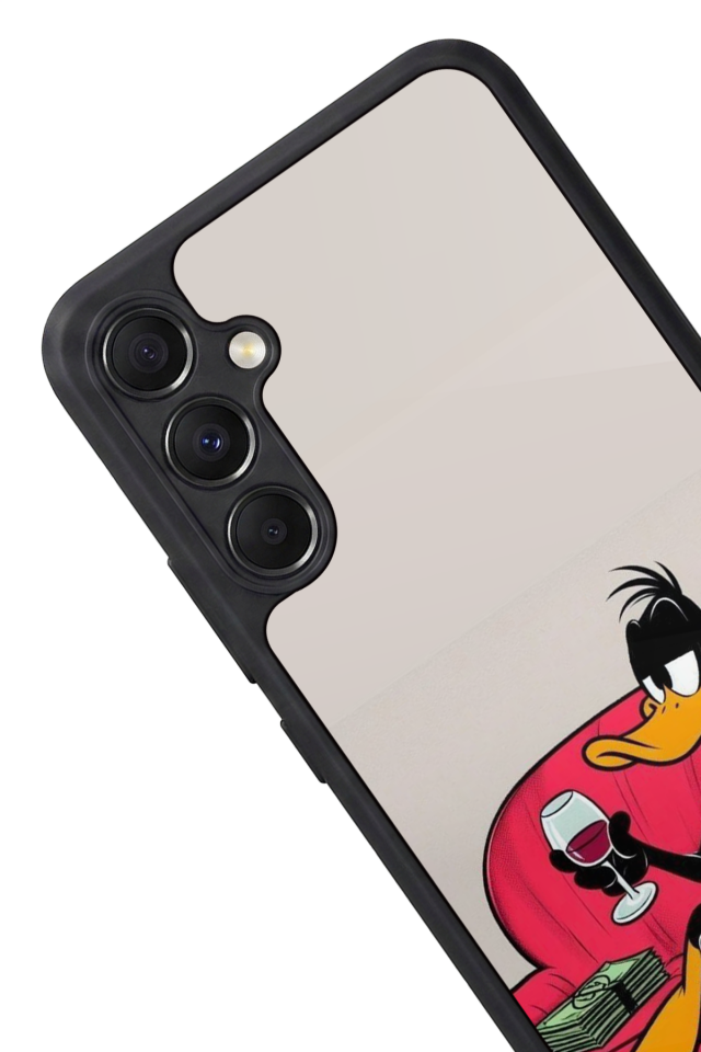 Samsung Galaxy M34 Uyumlu Daffy duck Tasarımlı Glossy Premium Kılıf