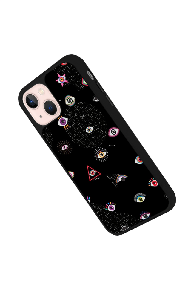 iPhone 13 Mini Uyumlu Göz Tasarımlı Glossy Premium Kılıf