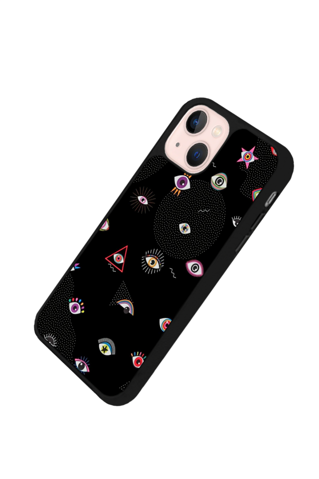 iPhone 13 Mini Uyumlu Göz Tasarımlı Glossy Premium Kılıf