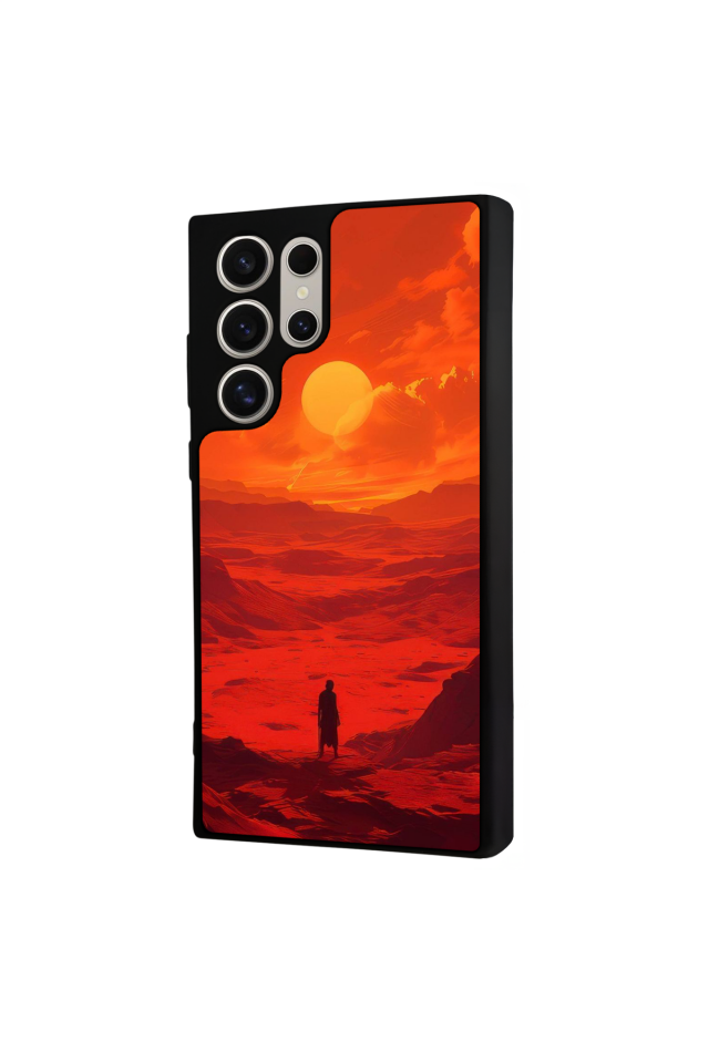 Samsung Galaxy S23 Ultra Uyumlu Güneş Tasarımlı Glossy Premium Kılıf