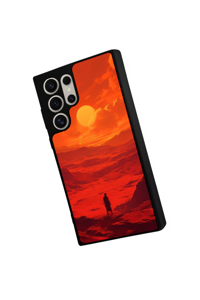 Samsung Galaxy S23 Ultra Uyumlu Güneş Tasarımlı Glossy Premium Kılıf