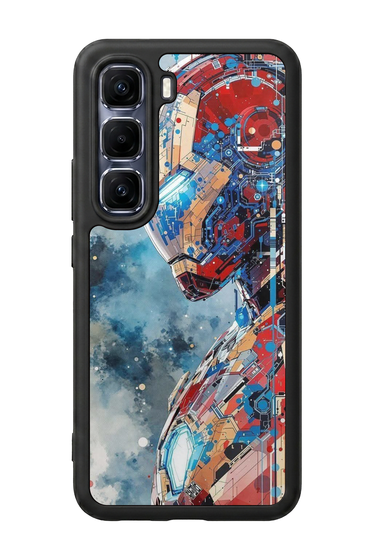 Infinix Hot 60 Pro Plus Uyumlu Iron Man ( Demir Adam ) Tasarımlı Glossy Premium Kılıf