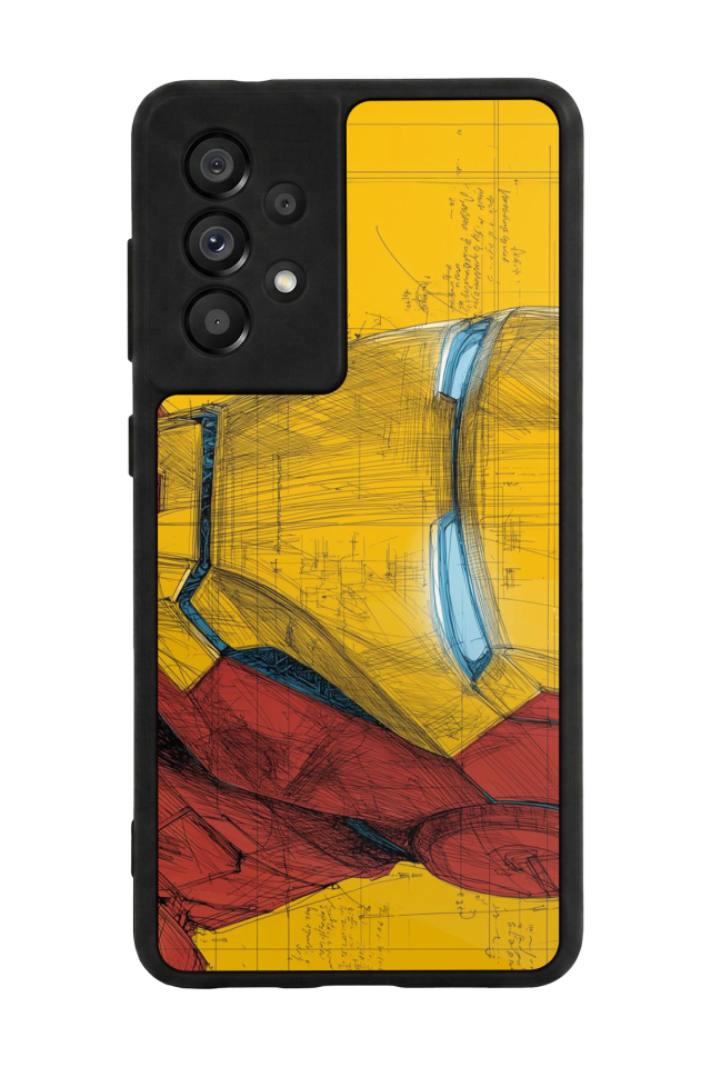 Samsung Galaxy A73 Uyumlu  Iron Man ( Demir Adam ) Tasarımlı Glossy Premium Kılıf