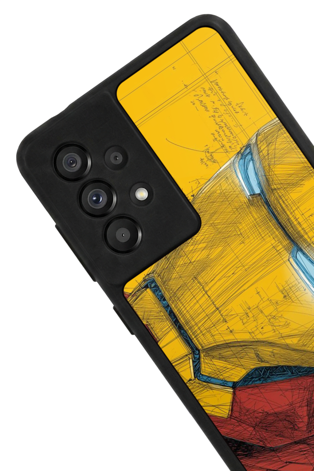 Samsung Galaxy A73 Uyumlu  Iron Man ( Demir Adam ) Tasarımlı Glossy Premium Kılıf