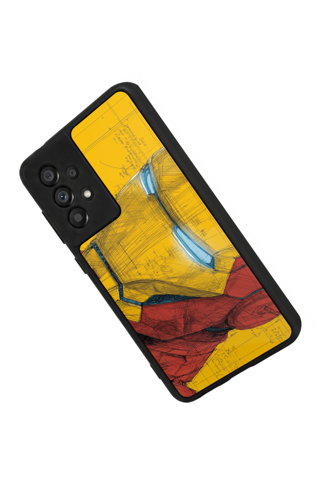 Samsung Galaxy A73 Uyumlu  Iron Man ( Demir Adam ) Tasarımlı Glossy Premium Kılıf