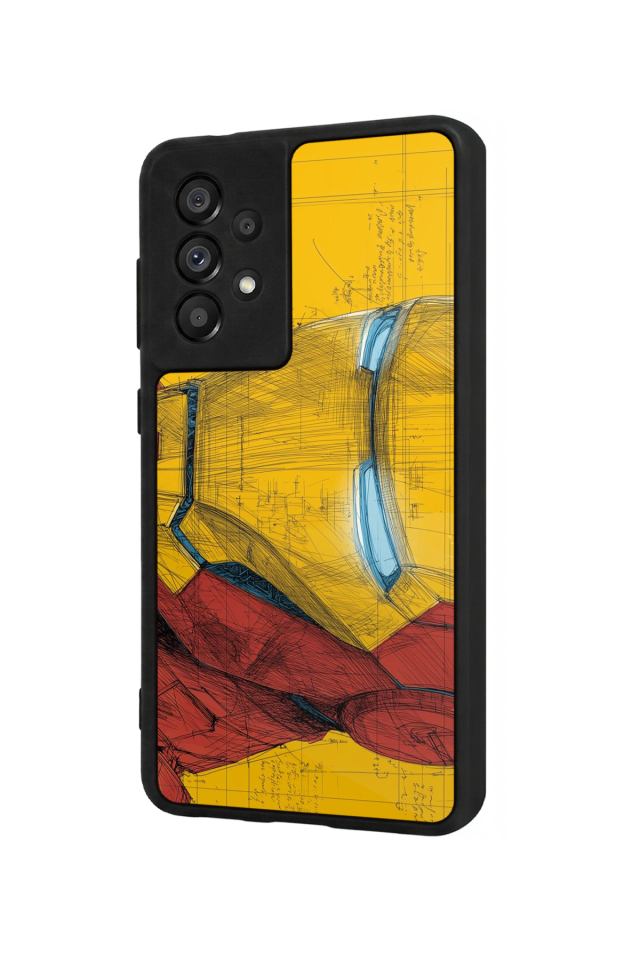 Samsung Galaxy A73 Uyumlu  Iron Man ( Demir Adam ) Tasarımlı Glossy Premium Kılıf