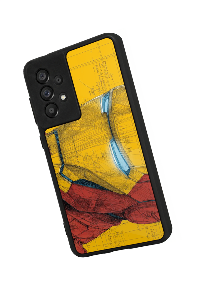 Samsung Galaxy A73 Uyumlu  Iron Man ( Demir Adam ) Tasarımlı Glossy Premium Kılıf