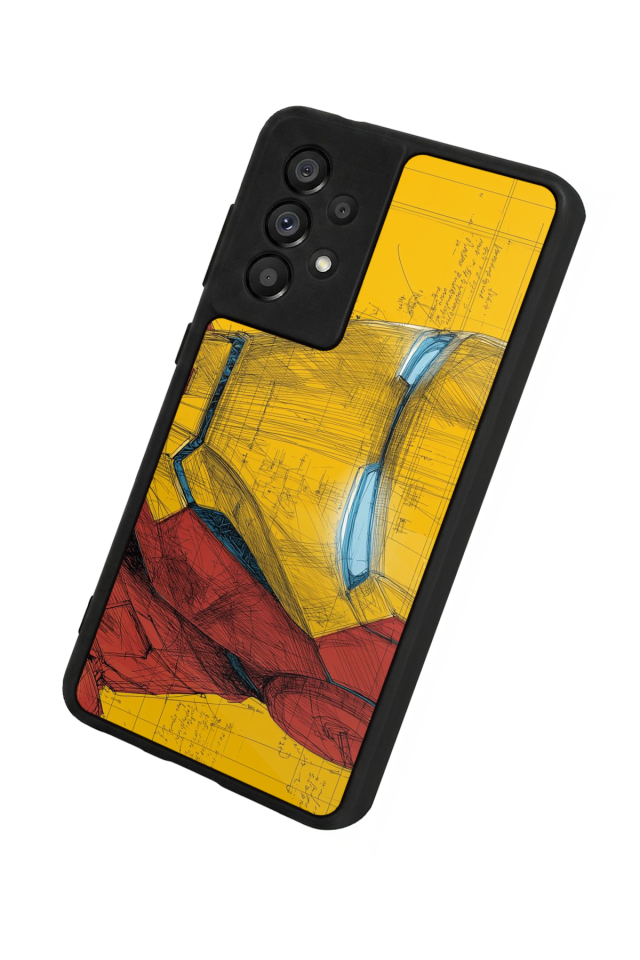 Samsung Galaxy A73 Uyumlu  Iron Man ( Demir Adam ) Tasarımlı Glossy Premium Kılıf