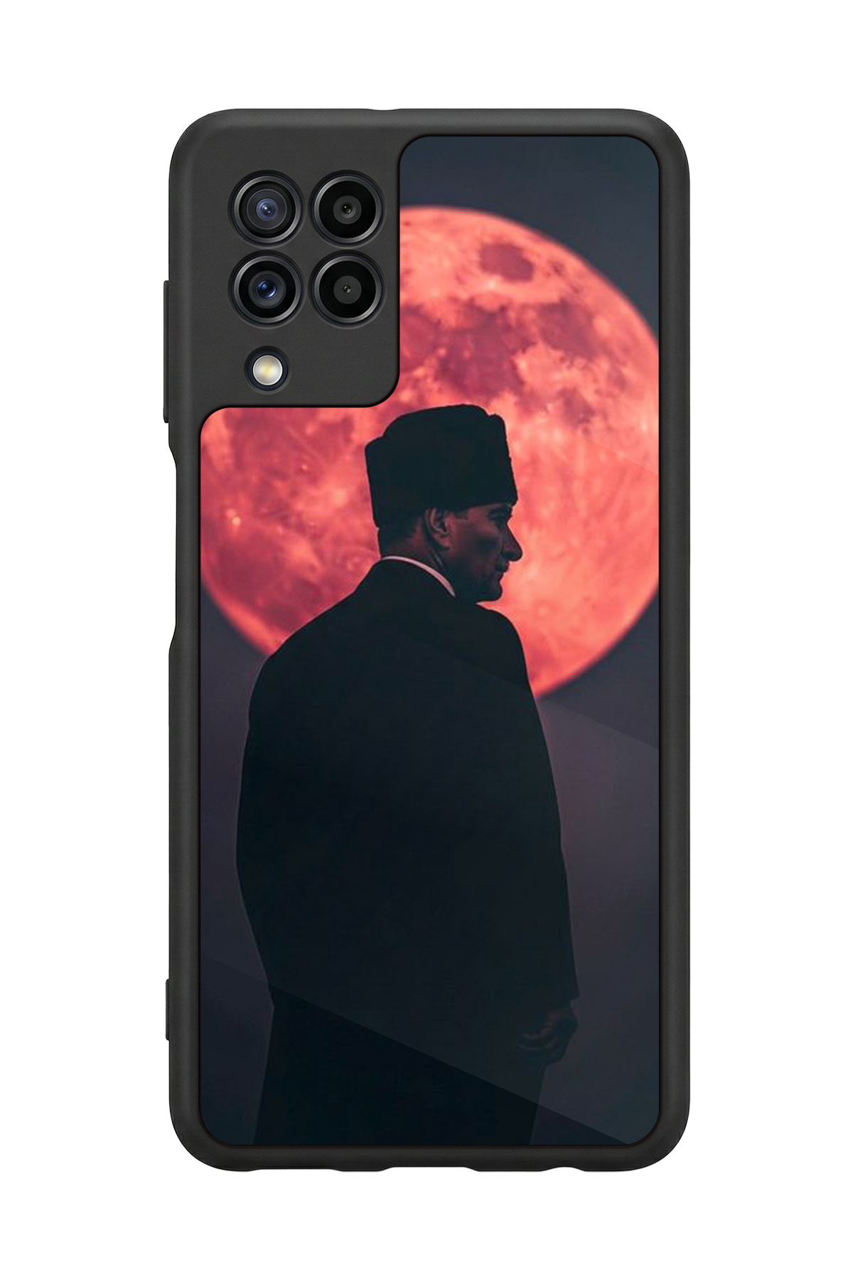 Samsung Galaxy M32 Uyumlu Mustafa Kemal Ataturk Tasarımlı Glossy Premium Kılıf
