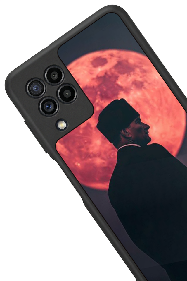Samsung Galaxy M32 Uyumlu Mustafa Kemal Ataturk Tasarımlı Glossy Premium Kılıf