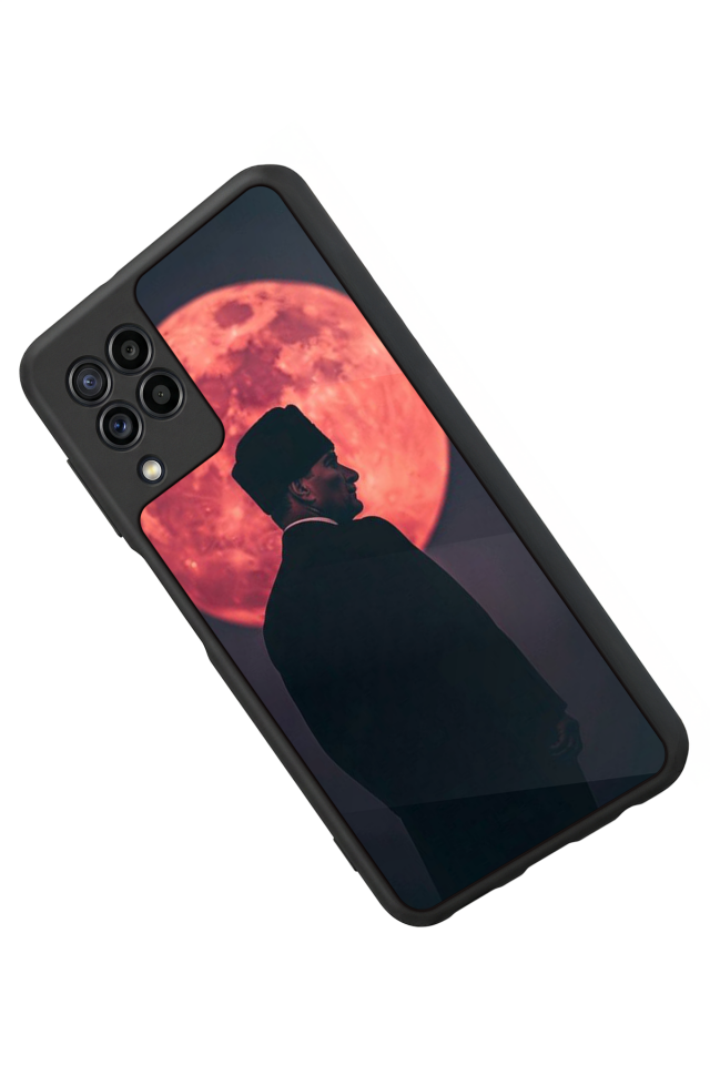 Samsung Galaxy M32 Uyumlu Mustafa Kemal Ataturk Tasarımlı Glossy Premium Kılıf