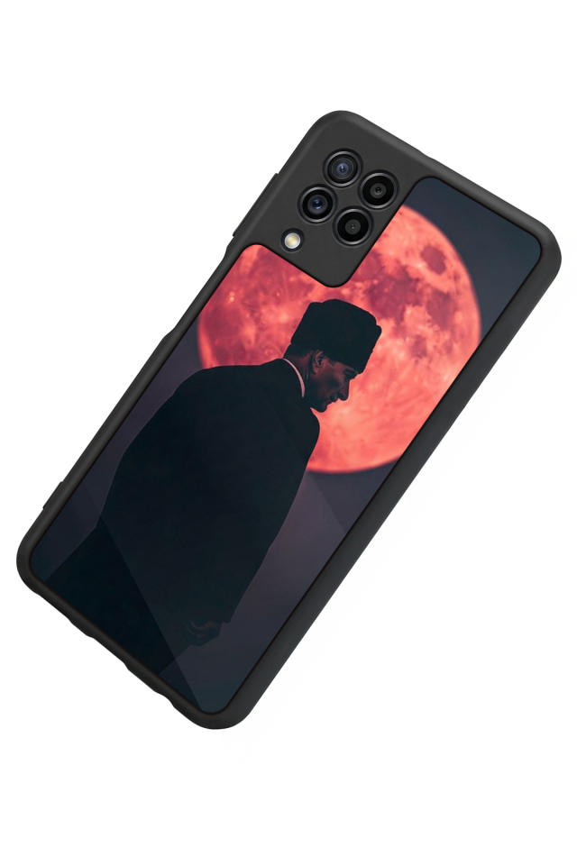 Samsung Galaxy M32 Uyumlu Mustafa Kemal Ataturk Tasarımlı Glossy Premium Kılıf