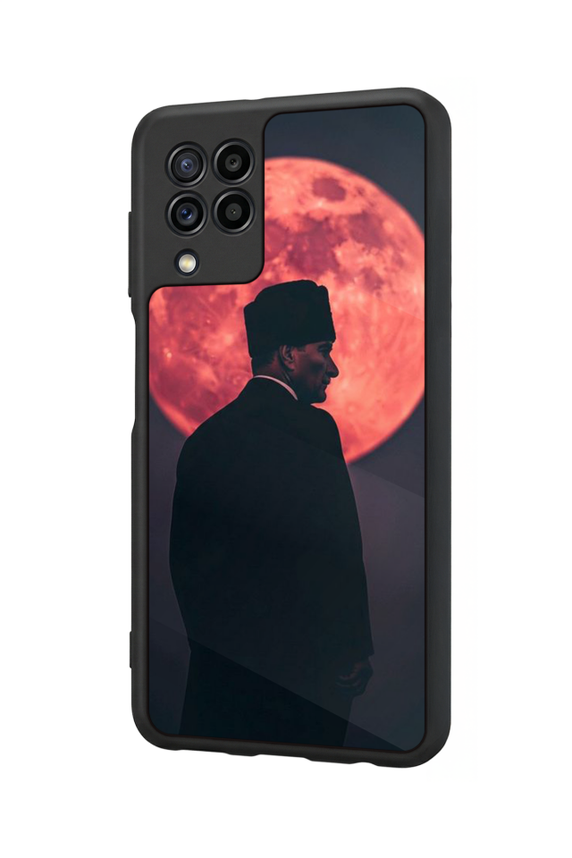 Samsung Galaxy M32 Uyumlu Mustafa Kemal Ataturk Tasarımlı Glossy Premium Kılıf