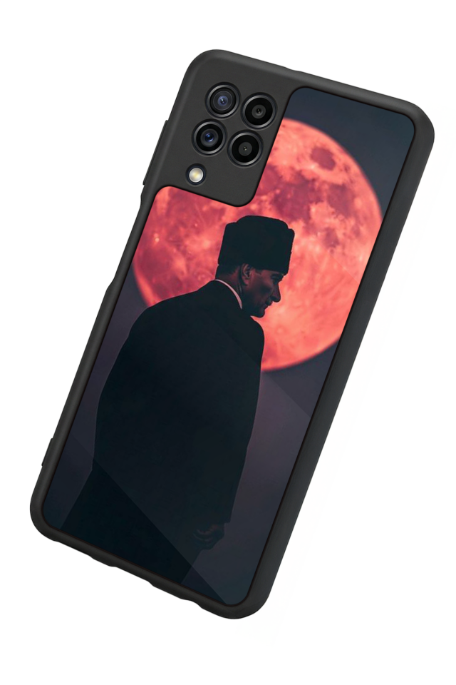Samsung Galaxy M32 Uyumlu Mustafa Kemal Ataturk Tasarımlı Glossy Premium Kılıf
