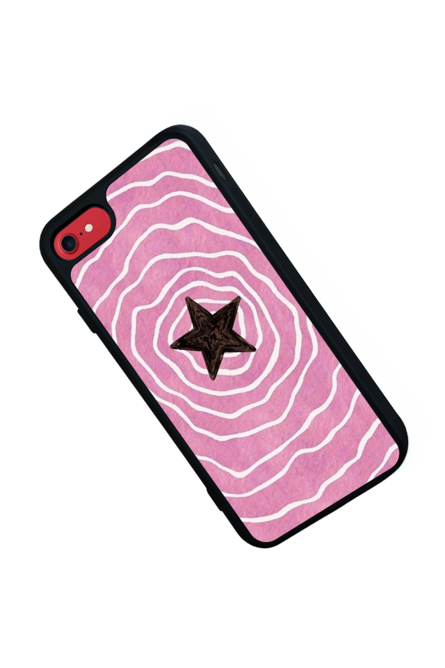 iPhone 7 Uyumlu Retro Yildizlar Tasarımlı Glossy Premium Kılıf
