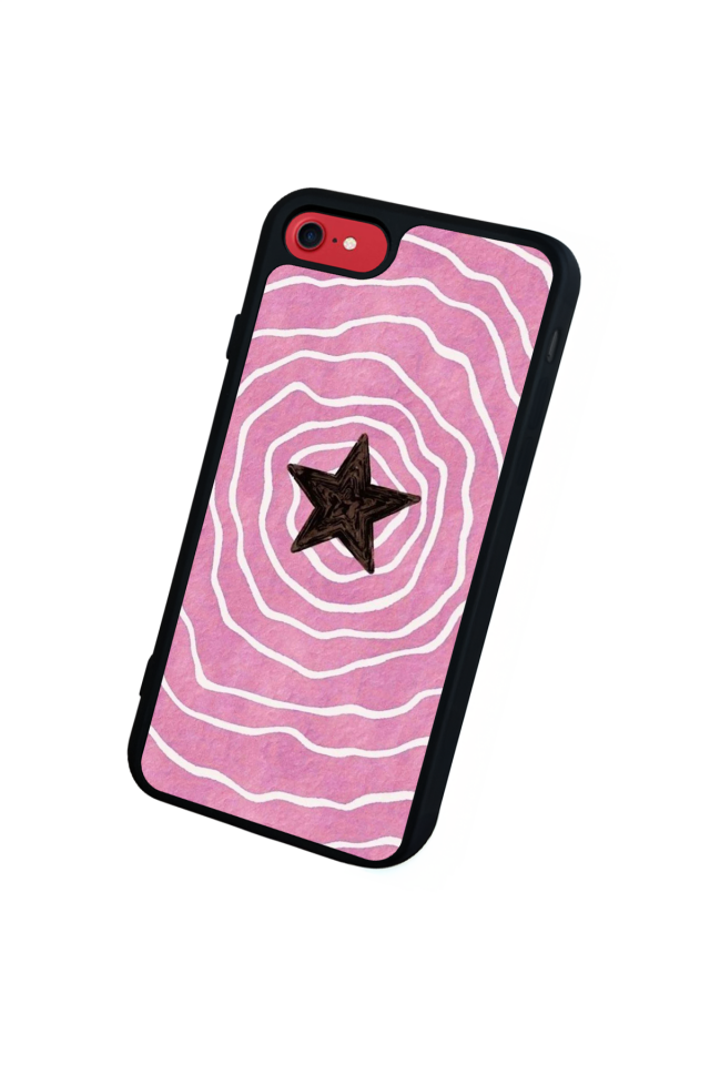 iPhone 7 Uyumlu Retro Yildizlar Tasarımlı Glossy Premium Kılıf