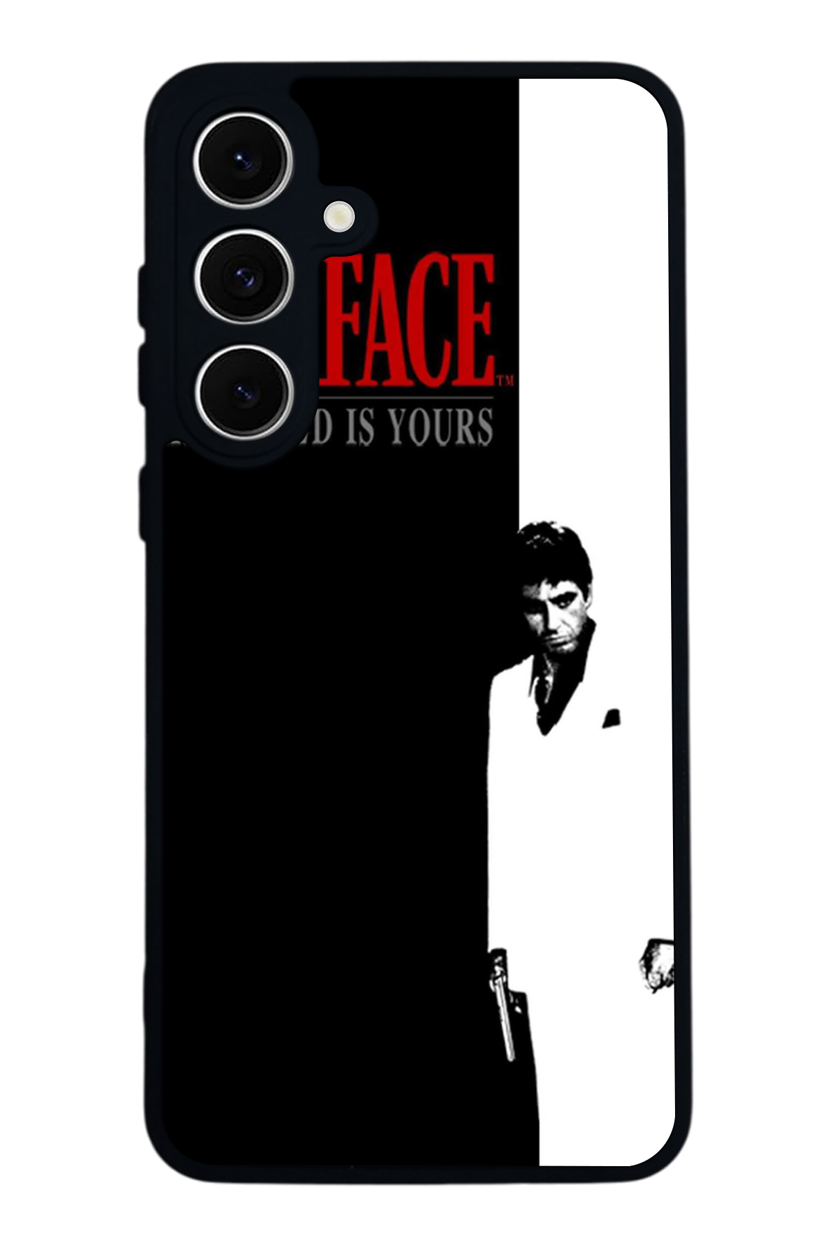 Samsung Galaxy S24 FE Uyumlu Scarface Tasarımlı Glossy Premium Kılıf